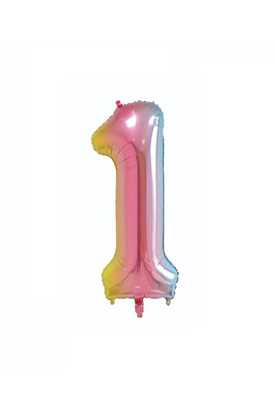 SDX Market Balon folie metalică, Numărul 1, 100 cm, Fuchsia