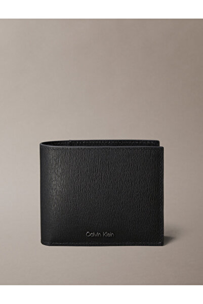 Calvin Klein Men Black Saffiano Ew Billfold Wallet