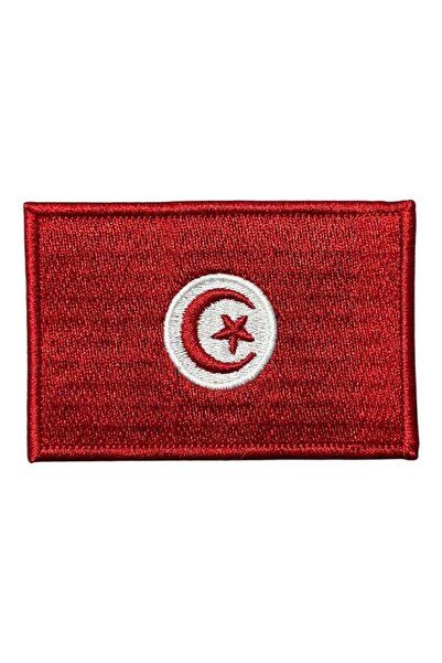 Ex Patch رقعة تطريز علم تونس - 8x5 سم