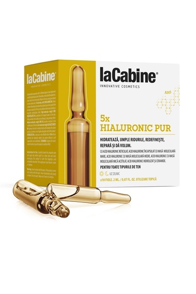 LaCabine Αμπούλες 5XPure Υαλουρονικό La Cabine, 10 αμπούλες x 2 ml