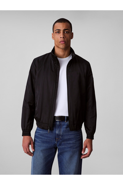 Calvin Klein Calvin Klein Men Black Padded Zip Mock Neck Jacket