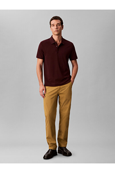 Calvin Klein Calvin Klein Men Brown Cotton Signature Slim Twill Chino Trousers