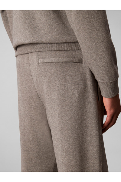 Calvin Klein Men Gray Monogram Cotton Terry Joggers