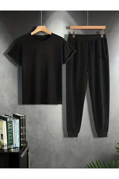 FAEL LİFE Unisex Women / Men Thsort Tracksuit 2-Piece Set Scorpio Printed
