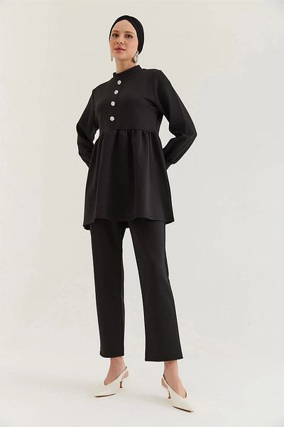 İKLİM LİFE Double Suit with Stone Buttons