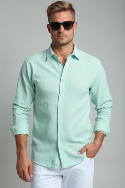 ENZİM JEANS Aerobin Fabric Draped Shirt