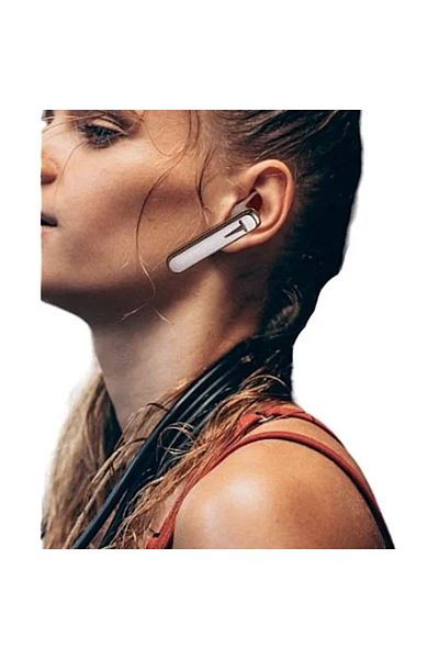 DAR ET26 Handsfree Bluetooth Headset, Noise Cancelling Microphone, White