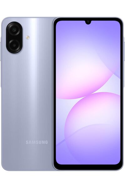 Samsung Galaxy A07 LTE, Android Smartphone, 128GB Storage, 4GB RAM, Light Violet