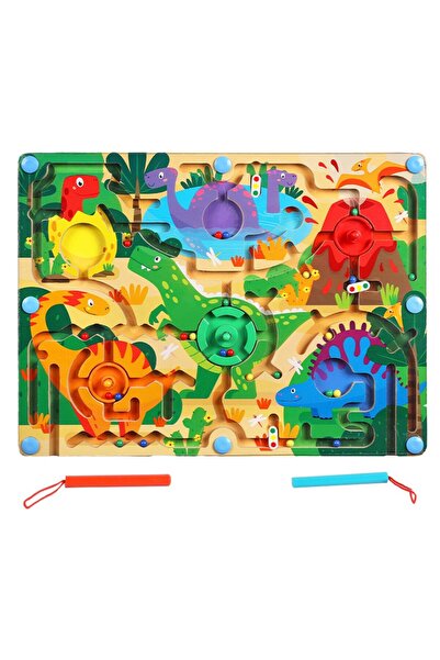 SDX Market Joc educațional Montessori tip Labirint magnetic ilustrat, sortare...