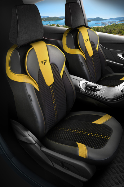 Panda Kılıf Panda Monte Carlo Series Velour Velvet Fabric Car Seat Cover - Full Set