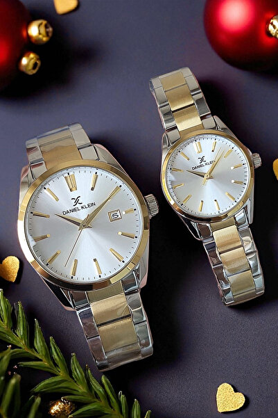 Daniel Klein Orijinal 2 Yıl Garantili Çelik Bilezik Altın/Metalik Sevgili Kol...