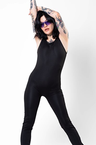 Bak Moda ثوب طويل بحمالات فستان أسود