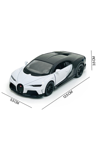 Kinsmart Bugatti Chiron Super sport Car Die Cast Metal Doors Openable Pull Back Action Toy
