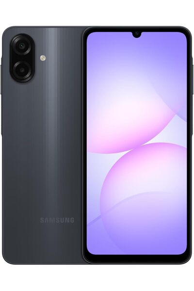 Samsung Galaxy A07 LTE, Android Smartphone, 128GB Storage, 4GB RAM, Black, 6x OS Upgrades, Large Dis