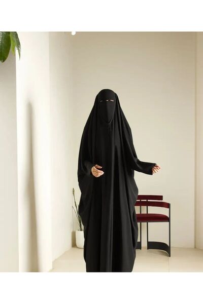 elegant hijab Abaya with elegant head opening