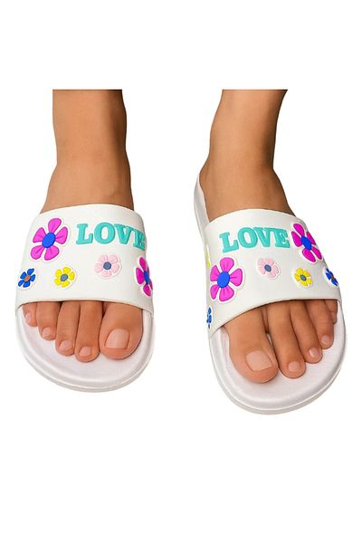 Intisimo Women's Slippers, Jomix, Love, White - 40