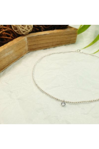 Abundo "Pure Drop" shell pearl necklace with accessories and 925 silver pendant, 36 cm