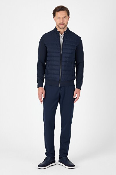 İmza Düz Suprem Dik Yaka Astarsız Slim Fit Mont 1007250114