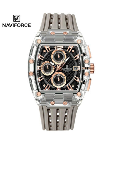 Naviforce نافي فورس ساعة كوارتز للرجال بخاصية عرض التاريخ التلقائي والاسبوع و...