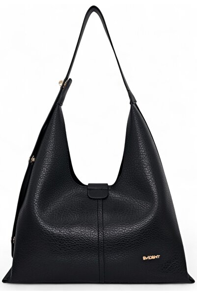 Evident Soft Textured Women's Shoulder Bag with Black Puppy Adjustable Lock Strap