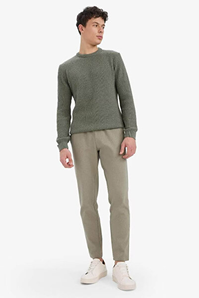 DeFacto Jogger Kışlık Pantolon Basic Düz Beli Bağcıklı Cepli Düz Paça C6022ax24au