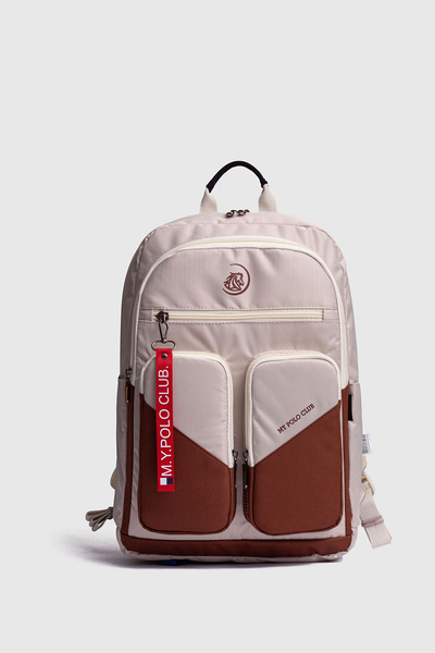 By Hakan My Polo 2090 School Bag Backpack Daily Trip Sports Travel Vacation Cream