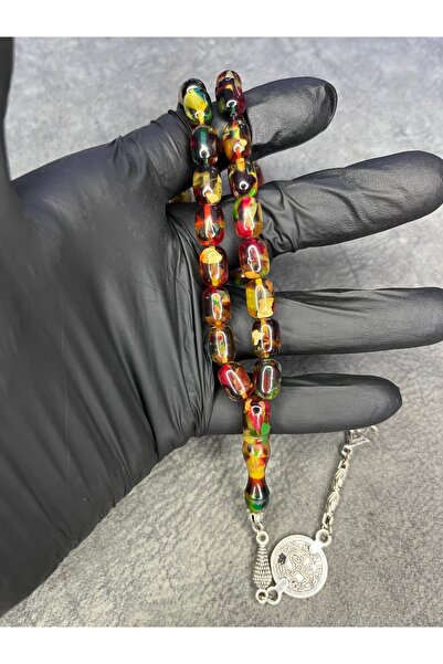 Mos Tespih Mosaic High-End Crimping Amber Prayer Beads