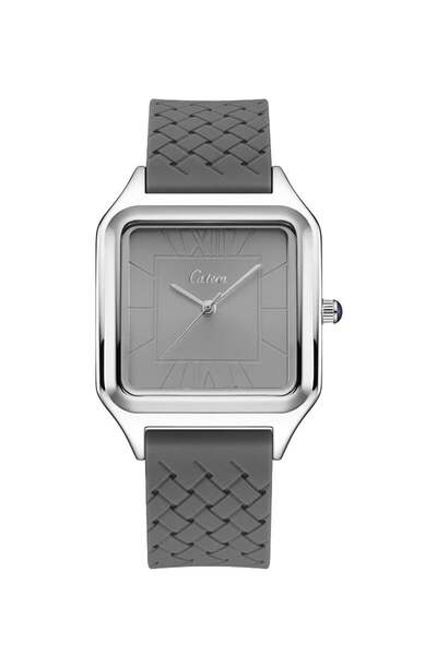 catera Men's watch, magnetic, gray, silver frame