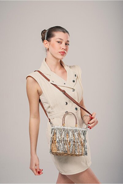 ÇÇS Kadın Hasır 17958 Omuz Çantası