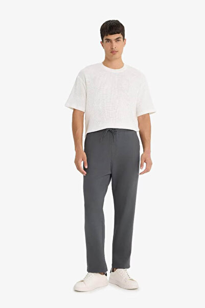 DeFacto Regular Fit Waist Lace-Up Straight Leg Sweatpants E7829Ax25Au