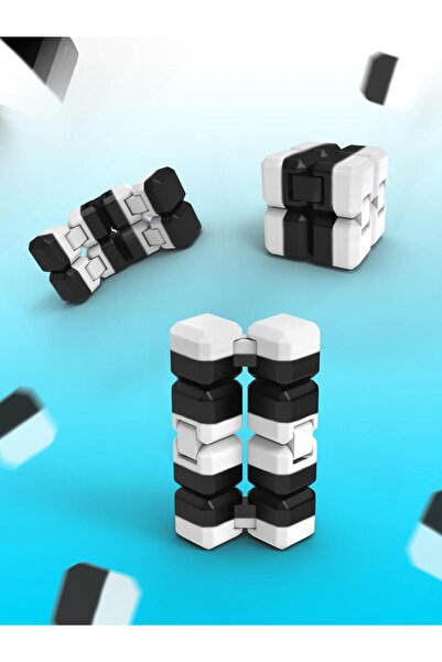 katlaç TARAFTAR SİYAH BEYAZ , infinity cube - sonsuz küp - stres küpü - harek...