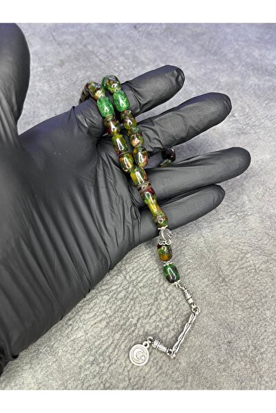 Mos Tespih Mosaic High-End Crimping Amber Prayer Beads