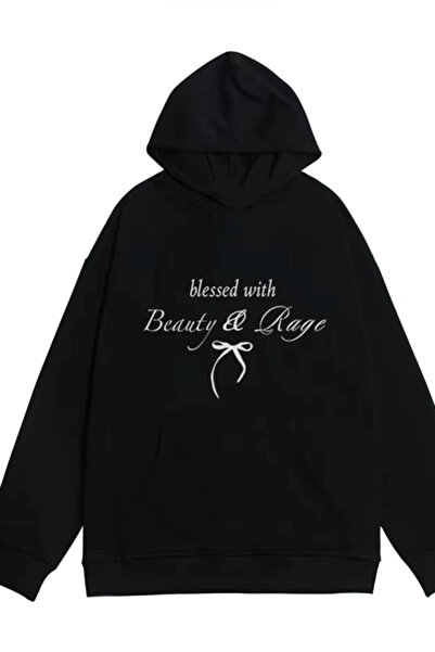 Harajuku Style Design cu panglică în stil coreean Y2K negru