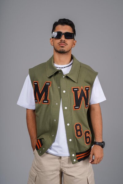 king brich Ribbed Oversize Cut Men's Vest