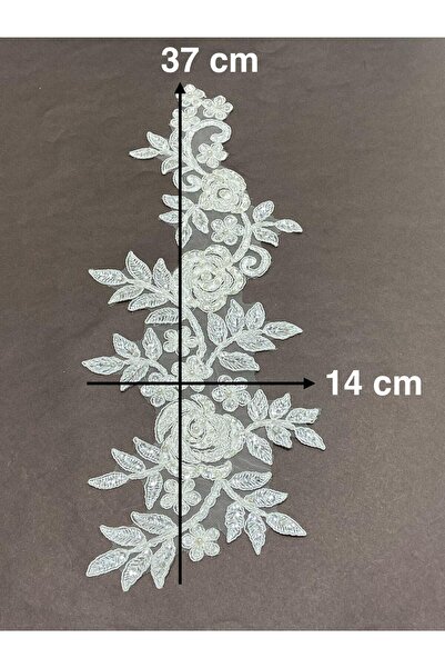 karantuhafiye Beaded Applique / Single Applique / Cream