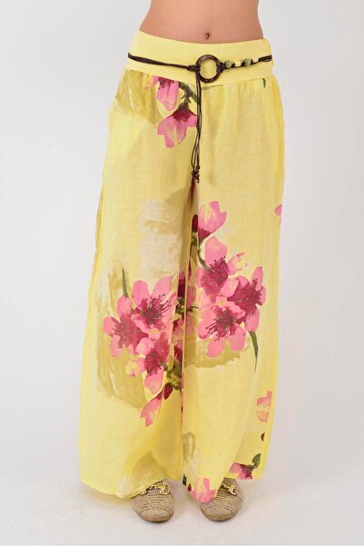 Park Moda 12219 BATIK ΛΟΥΛΟΥΔΙ ΜΟΝΤΕΝΤ ΠΑΝΤΕΛΟΝΙ ΛΕΝΤΕΝ ΜΕ ΖΩΝΗ ΦΑΡΚΟΥ