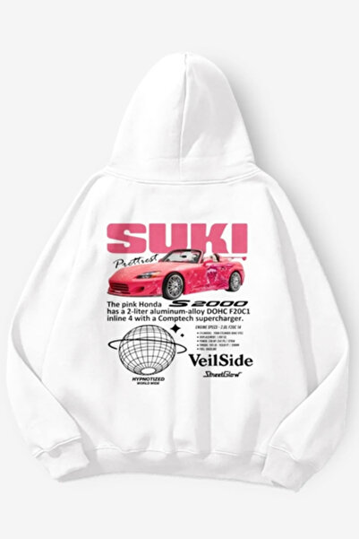 Harajuku Style Bela The Fast and the Furious Suki Sa kapuljačom Unisex Bela