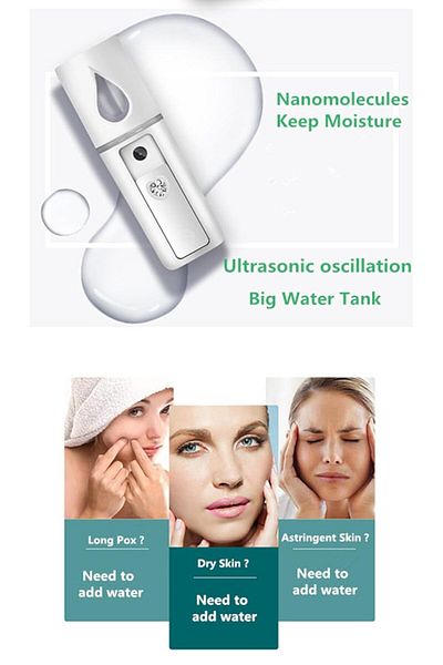 Türkiye Seftw Nano Facial Miste & Hydrating Face Sprayer Usb Rechargeable Mini Beauty Device