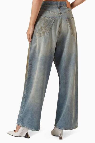 Acne Studios Mavi Super Baggy-fit Jean - %100 Pamuk - Rahat ve Şık Tasarım