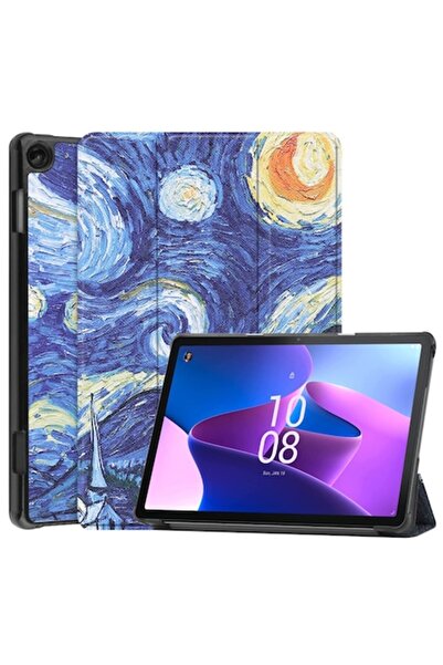 Madviun Protective Case for Lenovo Tab M10 3rd Gen TB328FU/TB328XU, FoldPro, J35, Microfiber, Starry Night
