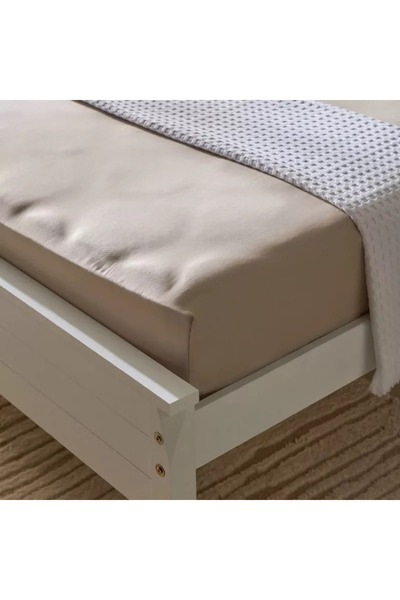 Home Box Opulent Luxe 400TC Cotton Solid Olympic Queen Fitted Sheet - 160x200+40 cm