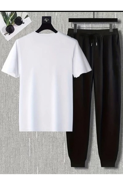 FAEL LİFE Women / Men 2-Piece Thsort Tracksuit Oversized Bushy Printed