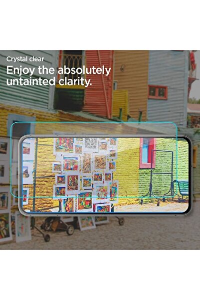 Spigen Screen Protector for Google Pixel 8 Set of 2, Mounting Kit Included, Y35, Transparent