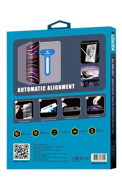Xleader IPAD 1.02 - X-LEADER Transparent Screen Protector for iPad – Scratch-Resistant & Easy Install