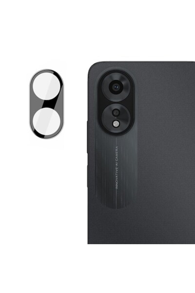 Madviun Folie de protecție pentru cameră Oppo A38/A18, M47, rezistentă la șocuri, neagră