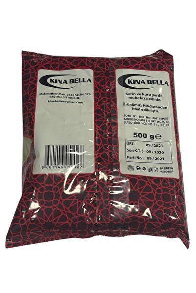 Zey-Al Kına Doğal Saf Naturel Toz Kına 500 gr Paket