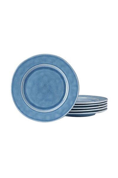Generic Aurora 6 Piece Reactive Glaze Dinner Plates in 10.25 inches, Scratch ...