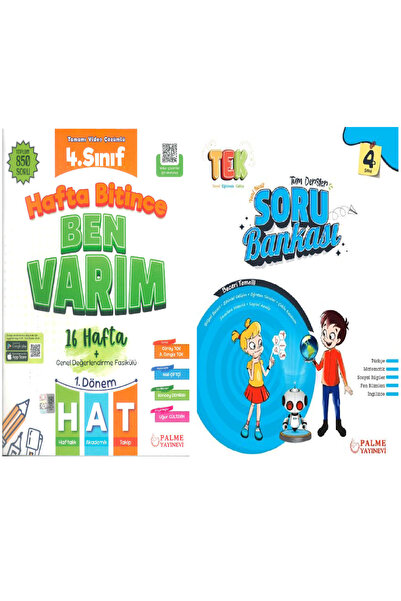 Palme Yayınevi 4.SINIF TEK TÜM DERS YENİ NESİL SORU KİTABI (TÜM DÖNEM) BEN VA...