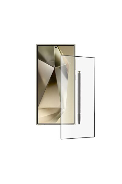 Madviun Protector de ecran pentru Samsung Galaxy S24 Ultra, rezistent la șocuri, M17, ramă neagră