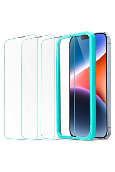 Madviun Folie pentru iPhone 13 Pro Max/14 Plus, Set 3, Kit Montare Inclus, T4...